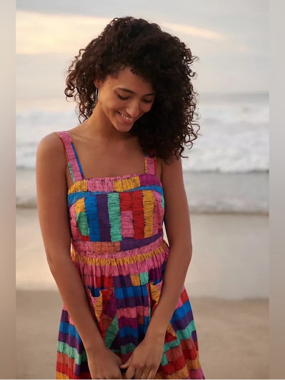 Farm Rio Soleil Embroidered Maxi Dress - Picture 3 of 4